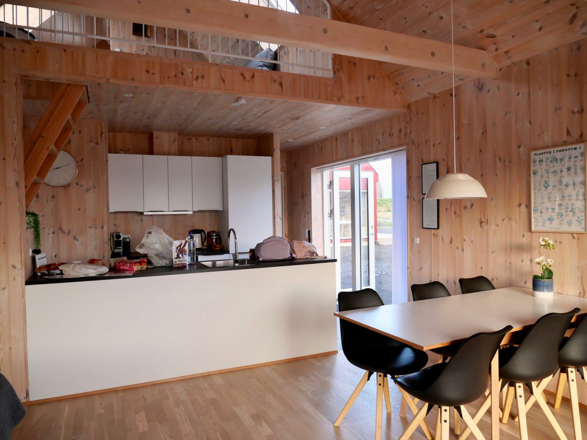 keuken houten huisje Faeröe
