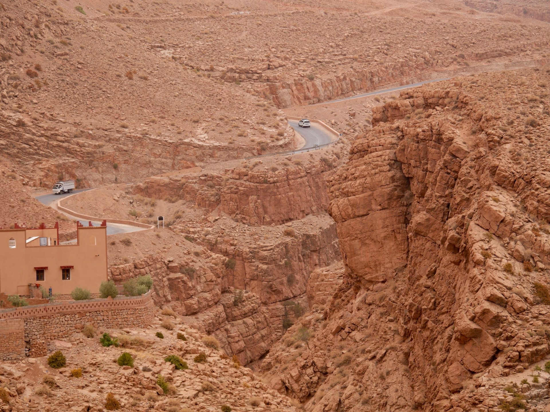 zicht op de dades gorge