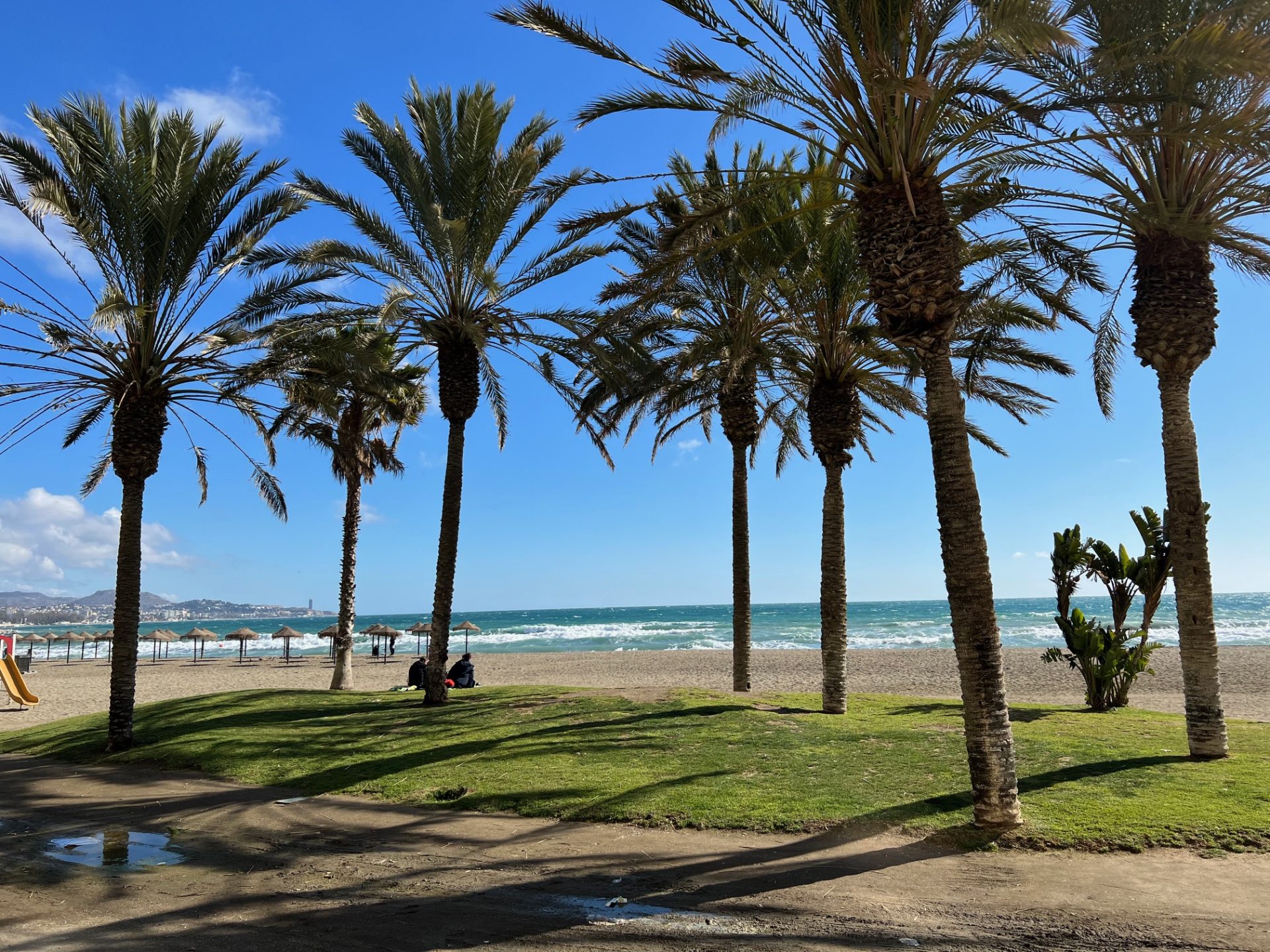 Strand Malaga stad