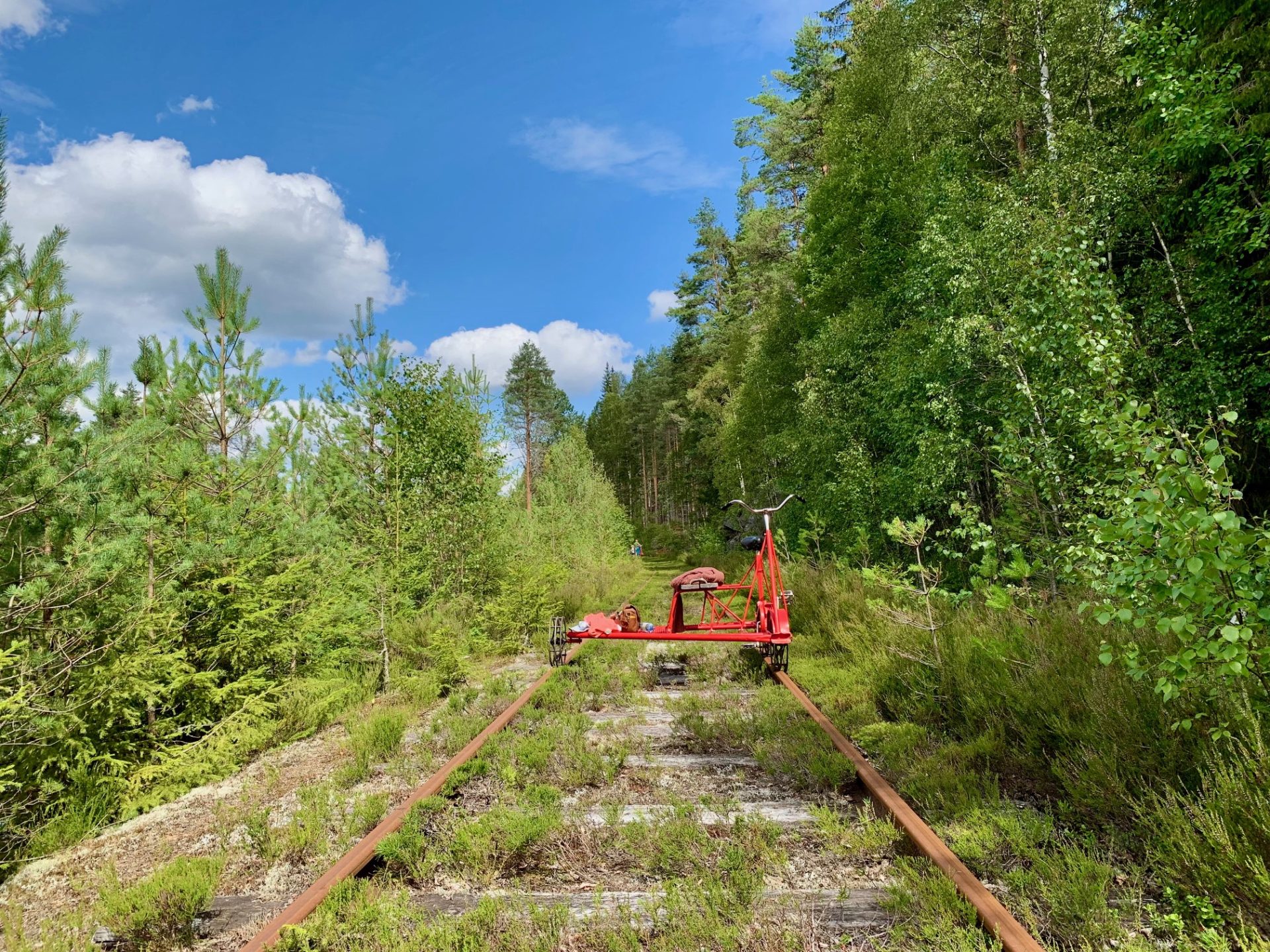 Spoorfietsen in Årjäng