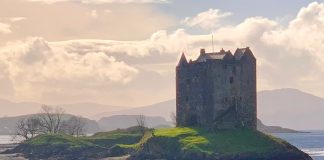 Castle Stalker op getijdeneiland