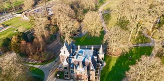 kasteel keukenhof vanuit de lucht