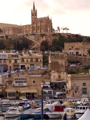 Aankomst op Gozo met de ferry