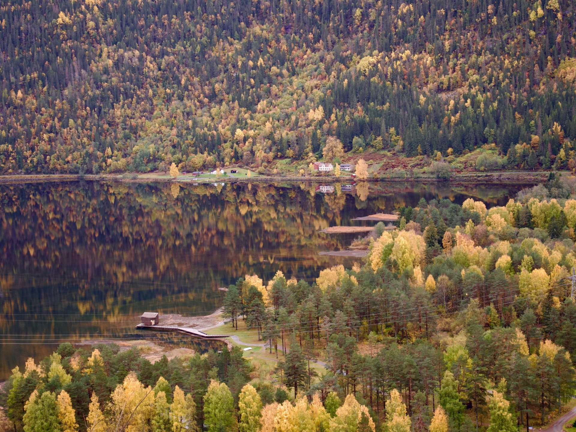 Bandak-meer in Dalen